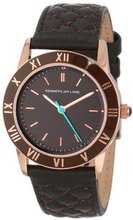 Kenneth Jay Lane KJLane-3402 Brown Dial Brown Quilted Leather