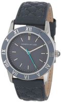 Kenneth Jay Lane KJLane-3412 Grey Dial Grey Quilted Leather