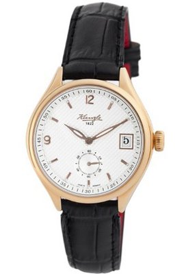 Kienzle V83331230043 1822 Rose Gold PVD Genuine Leather