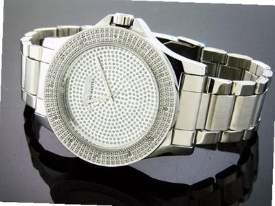 King Master 50mm Round 12 Diamond Silver Face