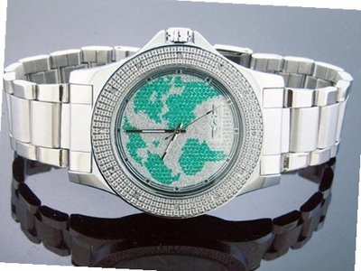 King Master 50mm Round 12 Diamond Silver Face