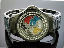 King Master 50mm Round 12 Diamond World Face