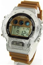 King Master Diamond Case & Brown Band Digital G Diamond Shock #KM-517