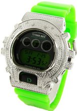 King Master Diamond Case & Green Resin Band G Diamond Shock #KM-500