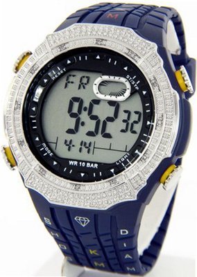 King Master Diamond Case & Navy Blue Band Digital G Diamond Shock #KM-516