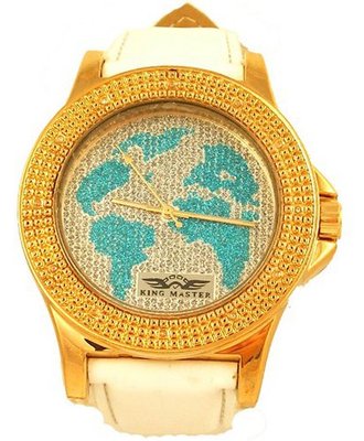 King Master World Map Diamond 0.12ctw
