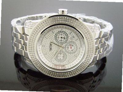 New Japan Movt King Master Silver Face 302 PCS Diamonds