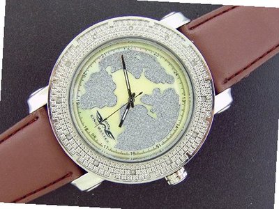 New King Master 50mm Round 12 Diamond World Map