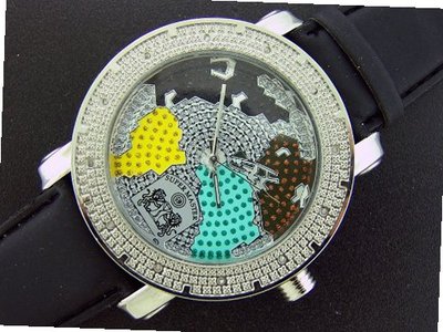 New King Master 50mm Round 12 Diamond World Map