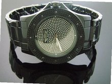 New King Master Round 12 Diamonds 50mm Black Case