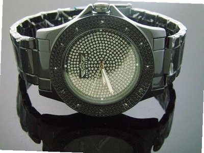 New King Master Round 12 Diamonds 50mm Black Case