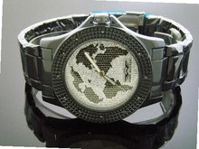 New King Master Round 12 Diamonds 50mm Black Case