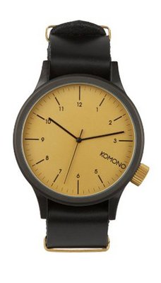 Komono - Magnus Large Metal Case - Black Gold