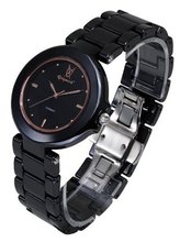 Black Ceramic Rose Gold Bezel Marker Euro Designer Konigswerk CQ47G