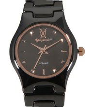 Black Ceramic Rose Gold Bezel Markers Petite Face Konigswerk CQ31L