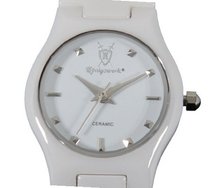 Ladies White Ceramic Wrist Petite Small Face Classic Konigswerk CQ28L
