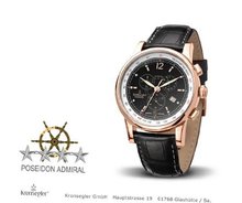 Kronsegler Admiral Diamond Chronograph rosè - black