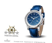 Kronsegler Admiral Diamond Chronograph steel - blue