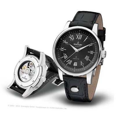 Kronsegler "Aminium II" Automatik steel-onyx (New 2013)