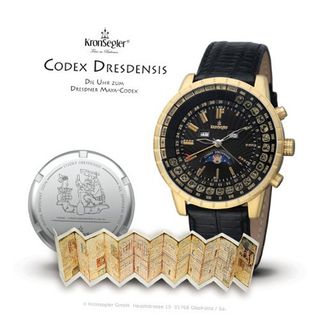 Kronsegler "Codex Dresdensis" Maya Calendar gold - black