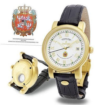 Kronsegler Dresden Green Diamond Automatic 10Mic golden - silver