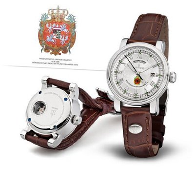 Kronsegler Dresden Green Ladies Diamond Automatic rhod. - silver