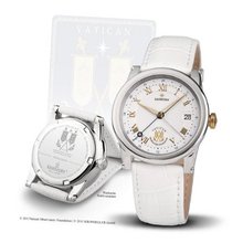 Official Vatican Observatory "Sacristan" - Ladies Quartz bicolor-white