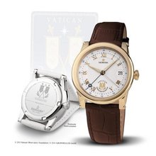 Official Vatican Observatory "Sacristan" - Ladies Quartz gold-white