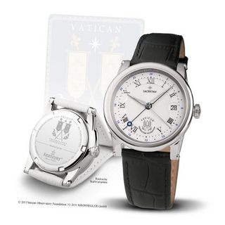 Official Vatican Observatory "Sacristan" - Ladies Quartz steel-white