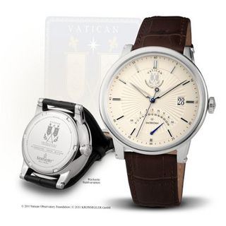 Official Vatican Observatory "Sacristan" - Quartz steel-creme