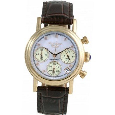 Krug Baumen 150583DL Enterprise Diamond Champagne-Gold Dial