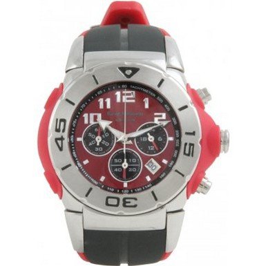 Krug Baumen 160504KM Kingston Red Dial Black Strap Chronograph