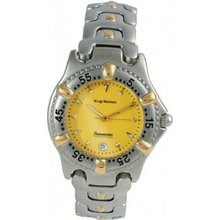 Krug Baumen 19166KM Gents Oceanmaster Two Tone Yellow Dial