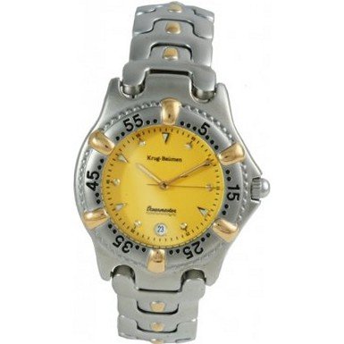 Krug Baumen 19166KM Gents Oceanmaster Two Tone Yellow Dial