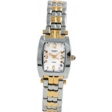 Krug Baumen 1963DLT Tuxedo Two Tone 4 Diamond White Dial Steel-Two Tone Strap