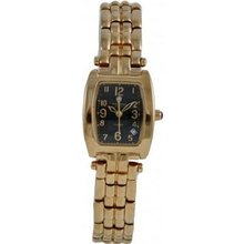 Krug Baumen 1965DL Tuxedo Diamond Black Dial Ladies