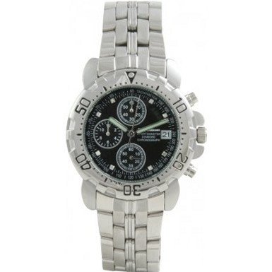 Krug Baumen 241269DM-BK Sportsmaster Black Diamond Chronograph Sports