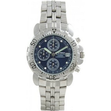 Krug Baumen 241269DM-BL Blue Sportsmaster Diamond Chronograph