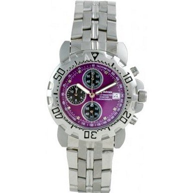 Krug Baumen 241269DM-PU Sportsmaster Diamond Purple Dial