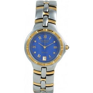 Krug Baumen 2615DM Regatta 4 Diamond Blue Dial Two Tone Strap