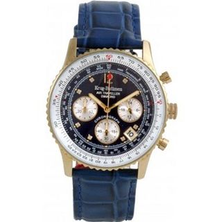 Krug Baumen 400207DS Air Traveller Blue Dial Blue Strap