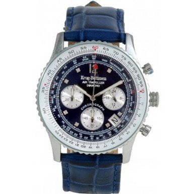 Krug Baumen 400507DS Air Traveller Blue Dial Blue Strap