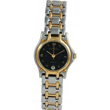 Krug Baumen 4118KL Ladies Marquis Two Tone Black Dial