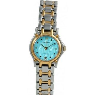 Krug Baumen 4119KL Ladies Marquis Two Tone Blue Dial