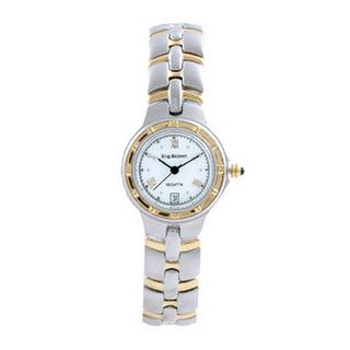 Krug-Baumen Ladies Regatta White Dial Two Tone Bracelet