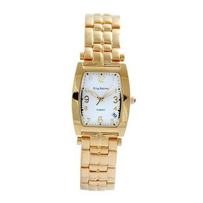 Krug-Baumen Tuxedo White Face Gold Bracelet