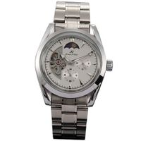 KS 24 Hours Analogue White Automatic Mechanical Date & Day  Steel New KS057