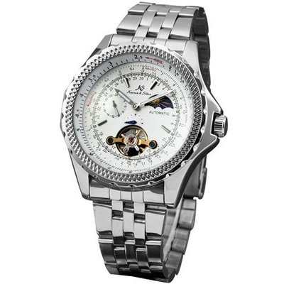 KS 24 Hours Tourbillion Automatic Mechanical Moon Phase Sport KS071