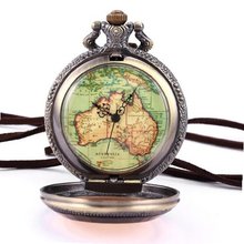 KS Australia Half Hunter Tinted Glass Vintage Retro Quartz Pocket WPK131