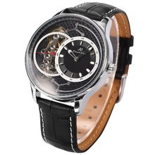 Ks Auto Mechanical Royal Carving Steampunk Skeleton Leather Band Wrist es KS130